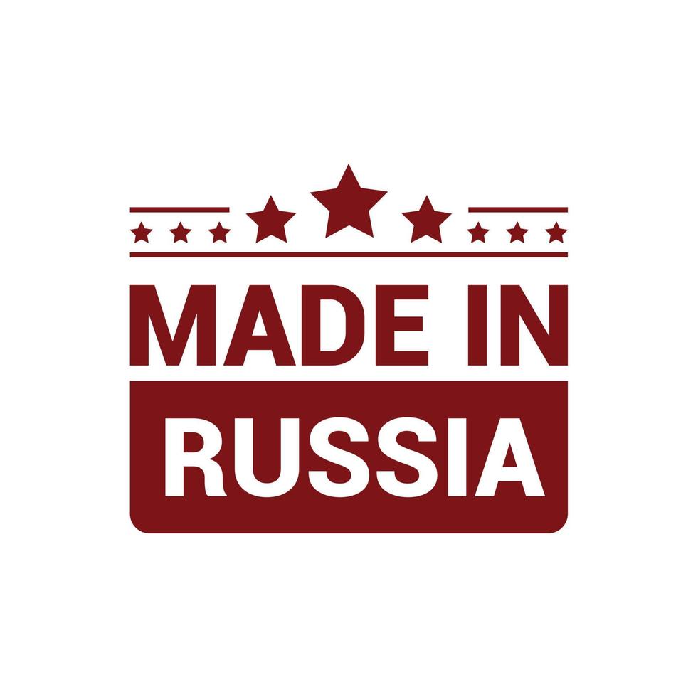 vector de diseño de sello de rusia