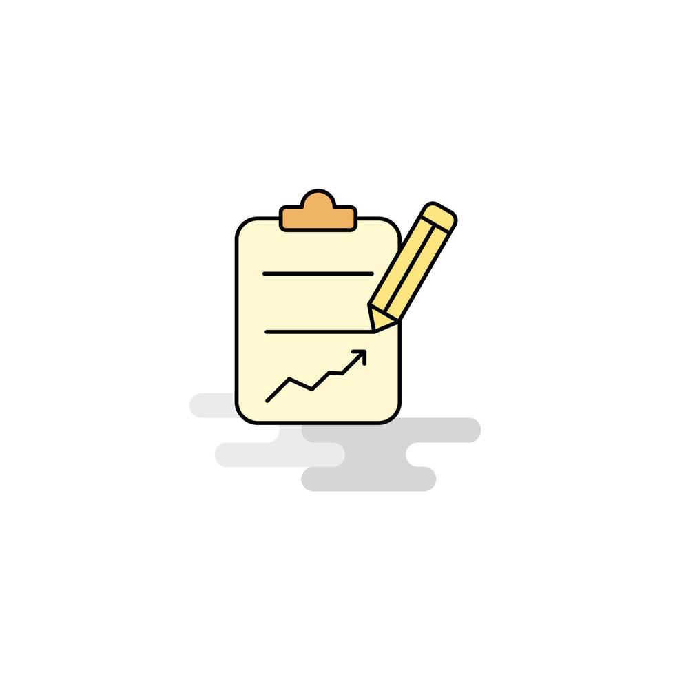 Flat clipboard Icon Vector