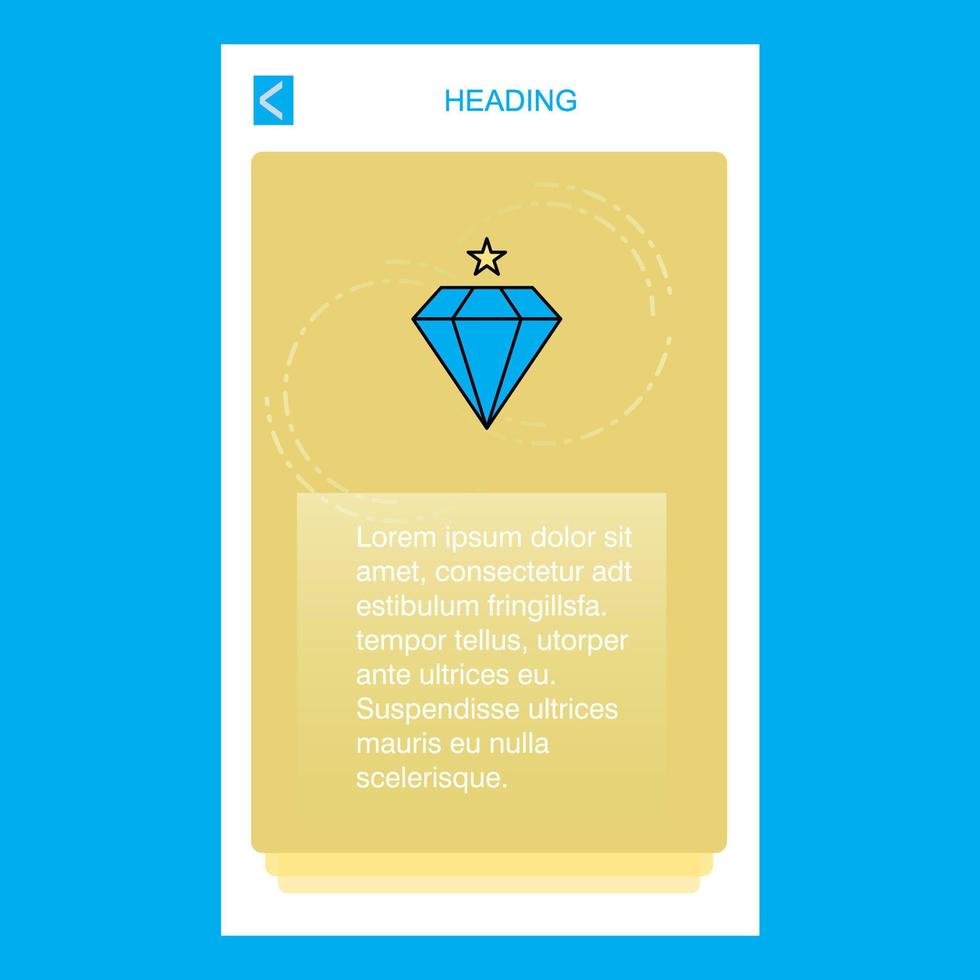 Diamond mobile vertical banner design design Vector