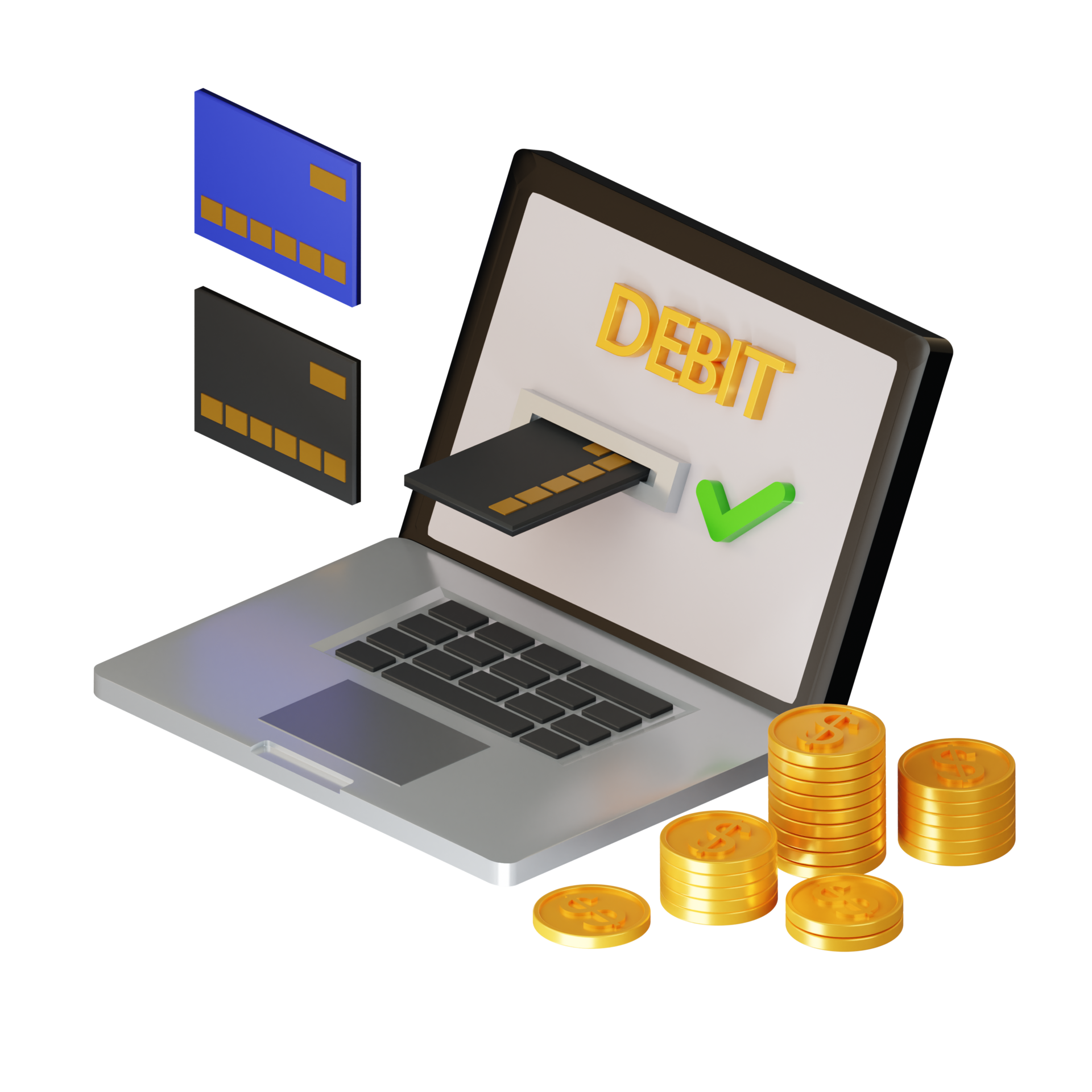 3d-success-payment-from-internet-using-credit-card-14220142-png