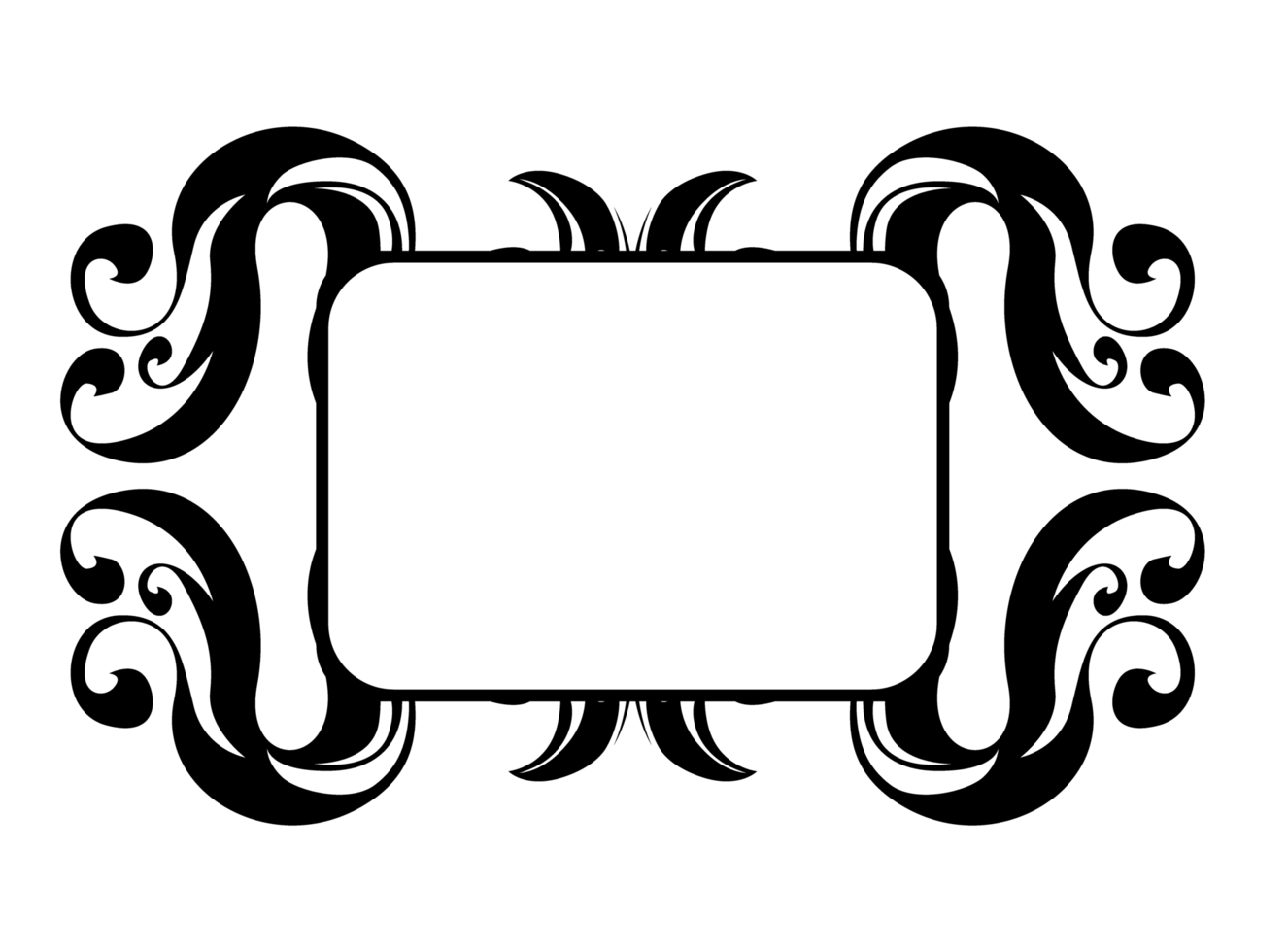 Aesthetic Frame Design with Square Shape png
