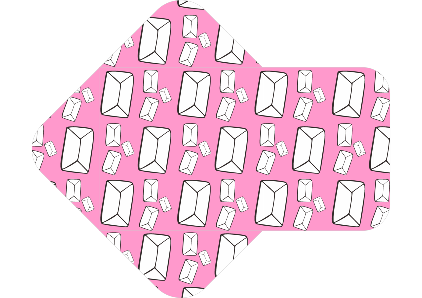 design de envelope com tema de carta de amor rosa png