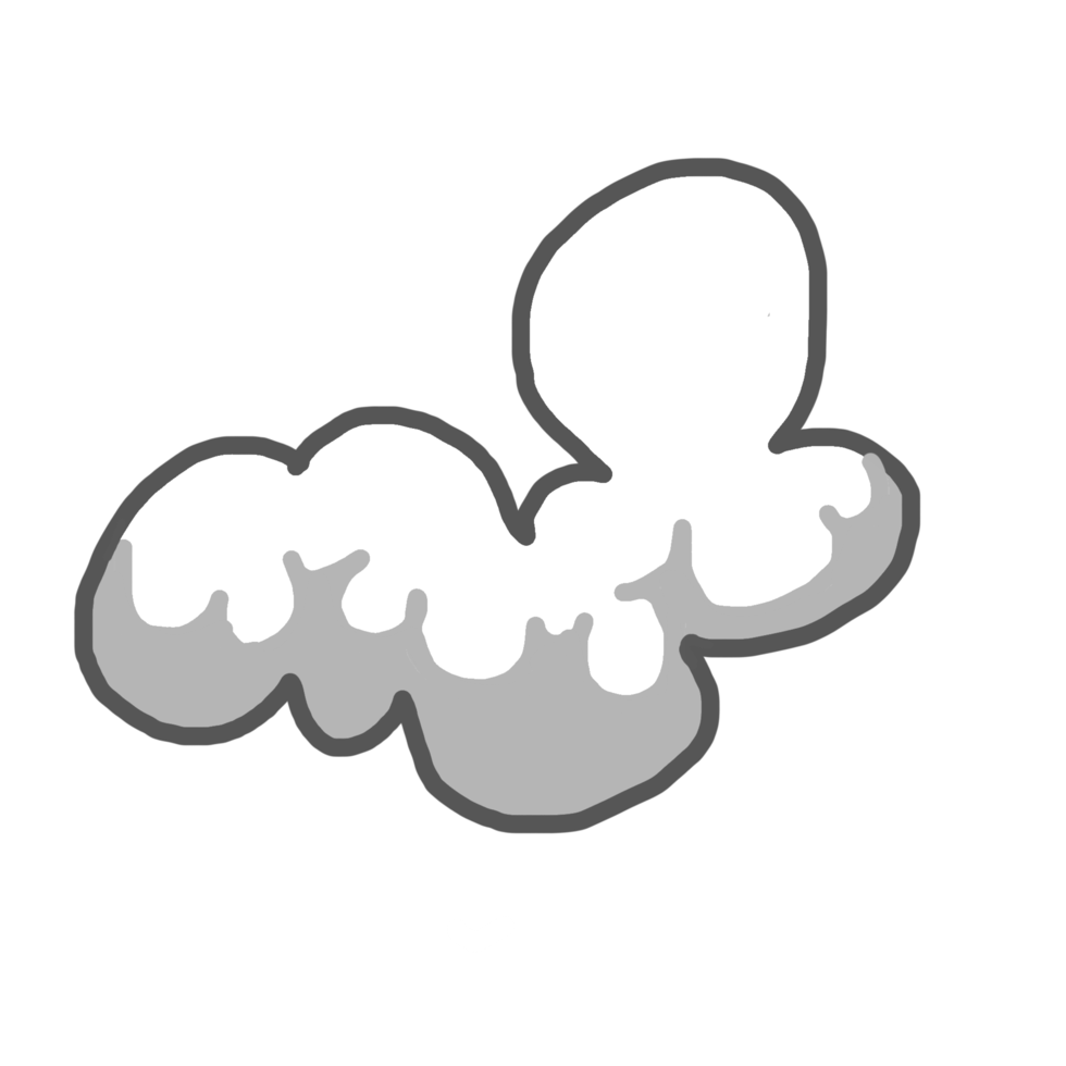 illustration de nuage blanc png