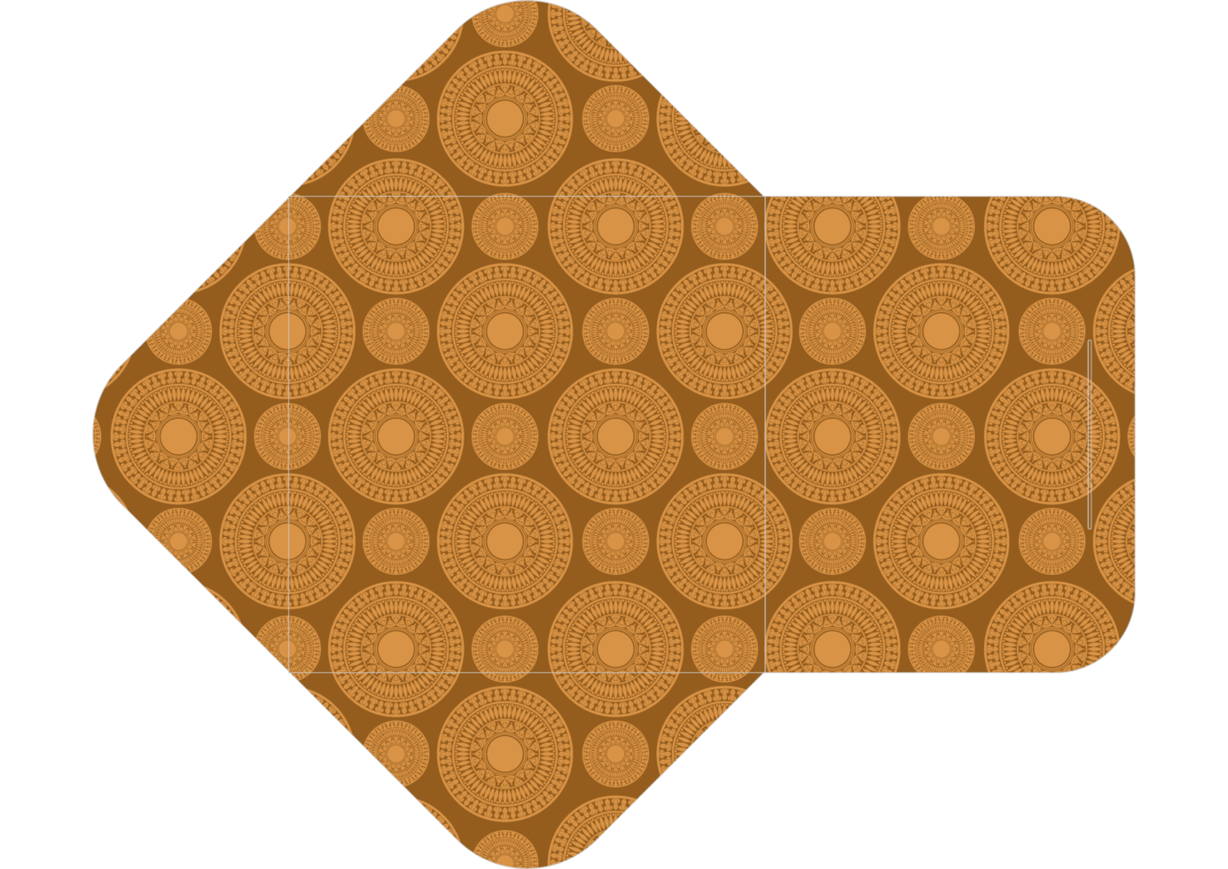 Envelope Design with Mandala Pattern Theme png