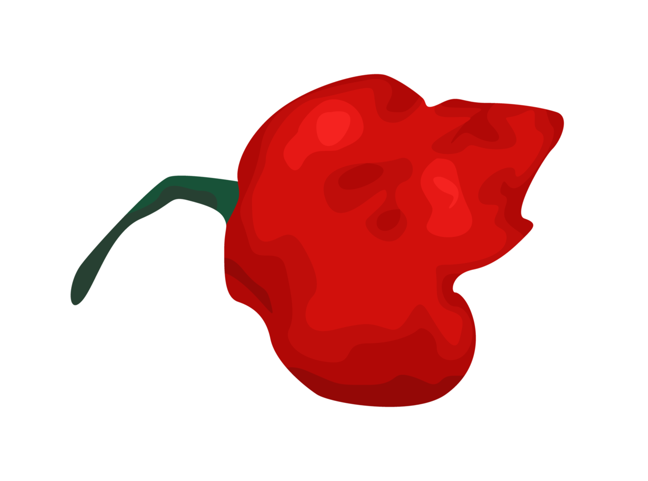 ilustración de chile rojo sobrante png