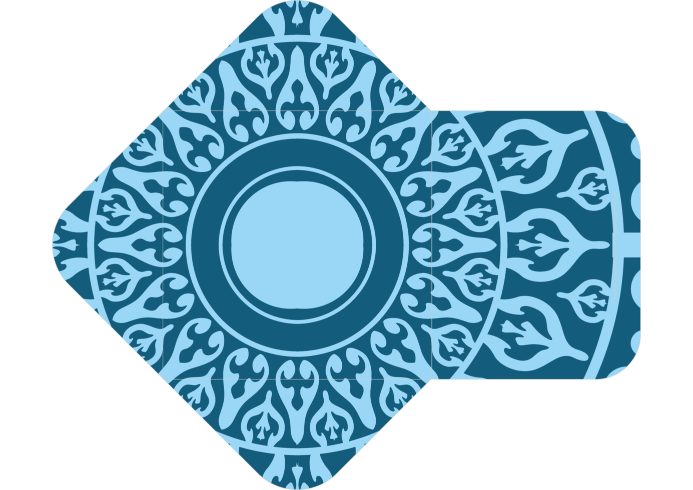 Envelope Design with Mandala Pattern Theme png