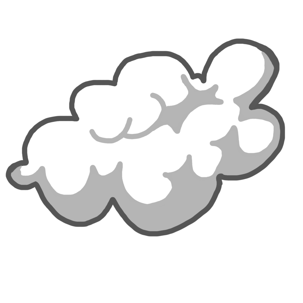 wit wolk illustratie png