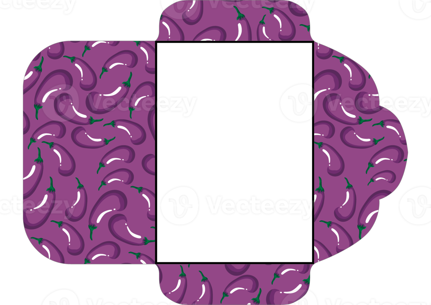 Envelope Design with Eggplant Theme png