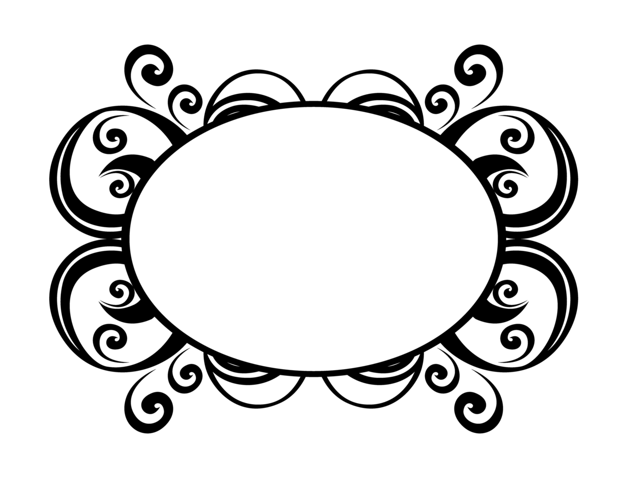 Aesthetic Frame Design with Circle Shape 14220510 PNG