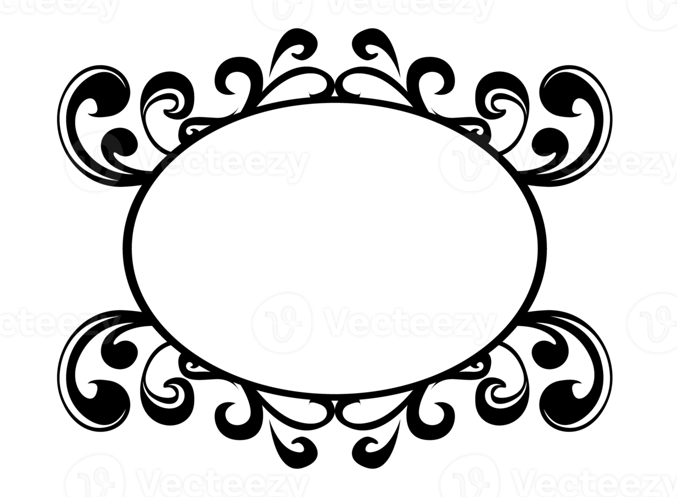 estetisk ram design med cirkel form png