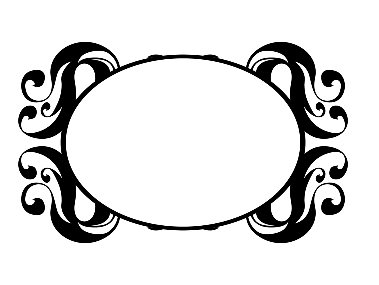 Aesthetic Frame Design with Circle Shape png