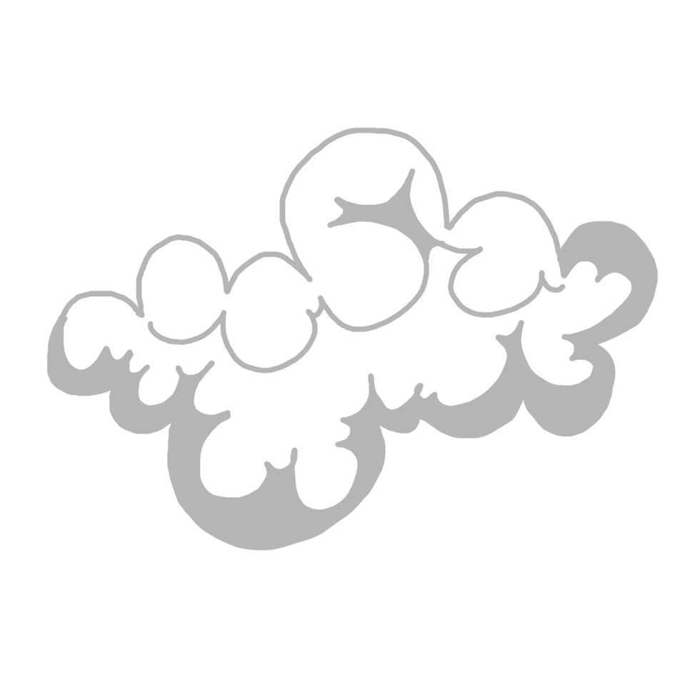 ilustración de nube blanca png