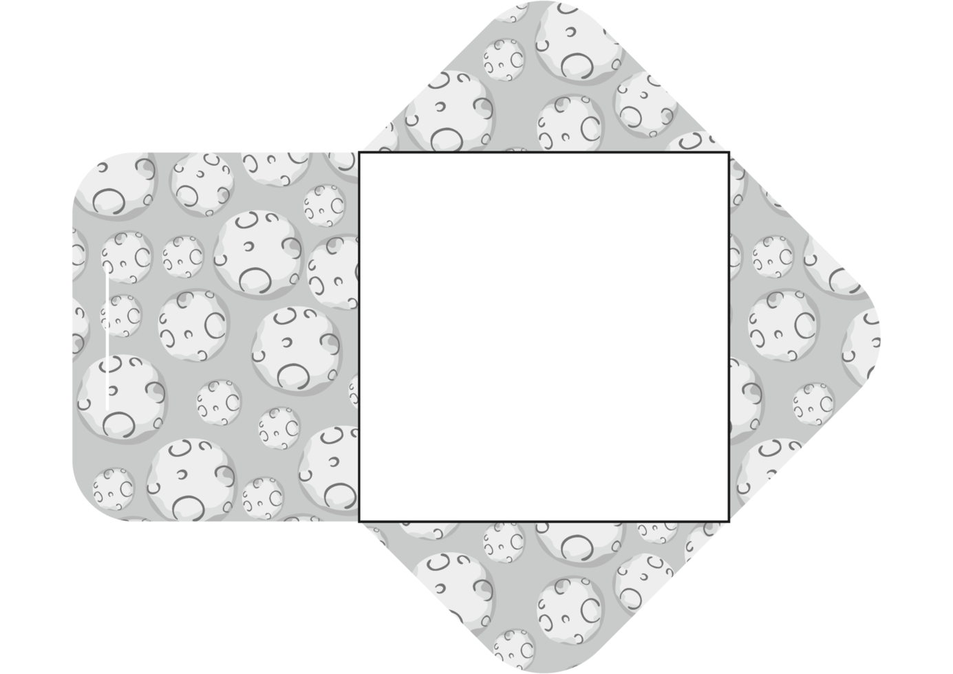 Envelope Design with Moon Theme png