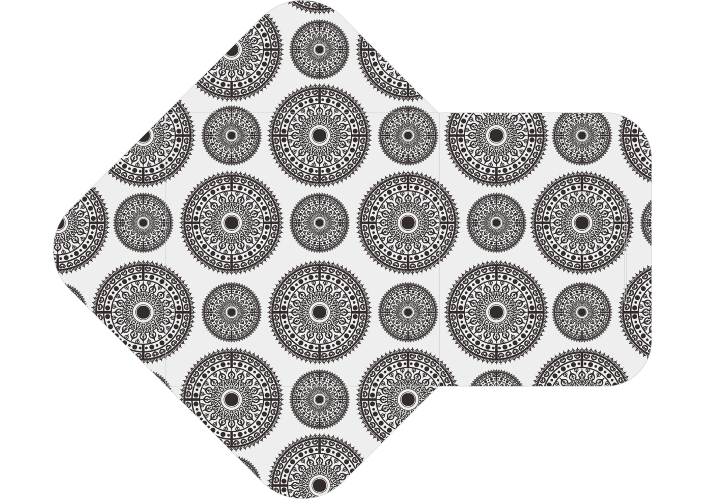 Envelope Design with Mandala Pattern Theme png