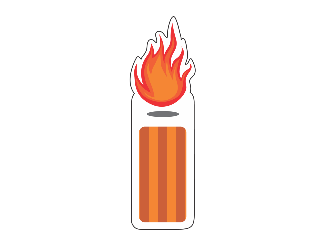 Bookmark Design with a Burning Fire Theme png