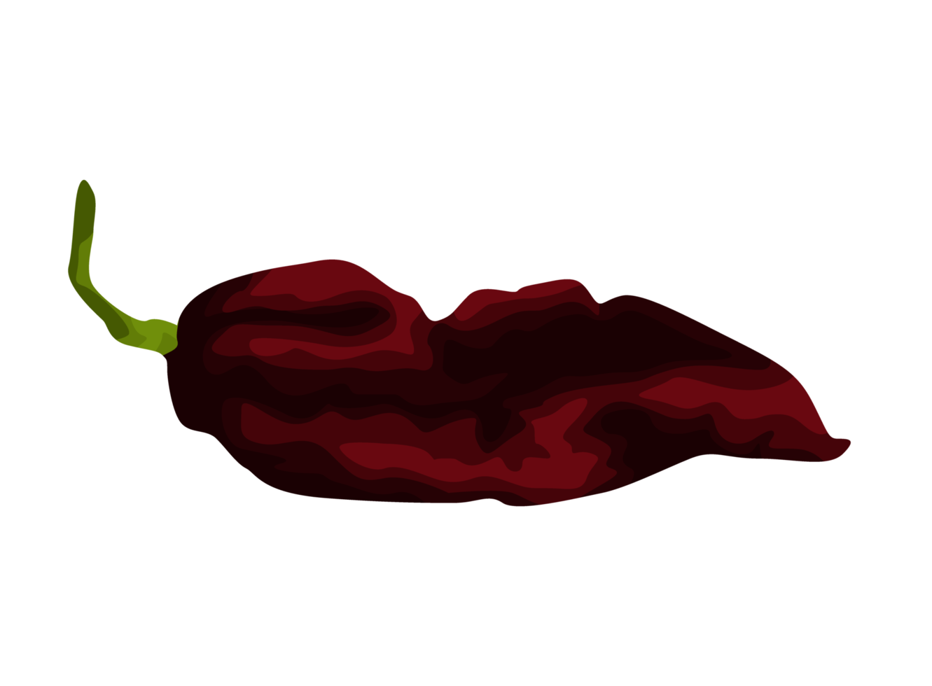 Dark Red Chili Illustration png