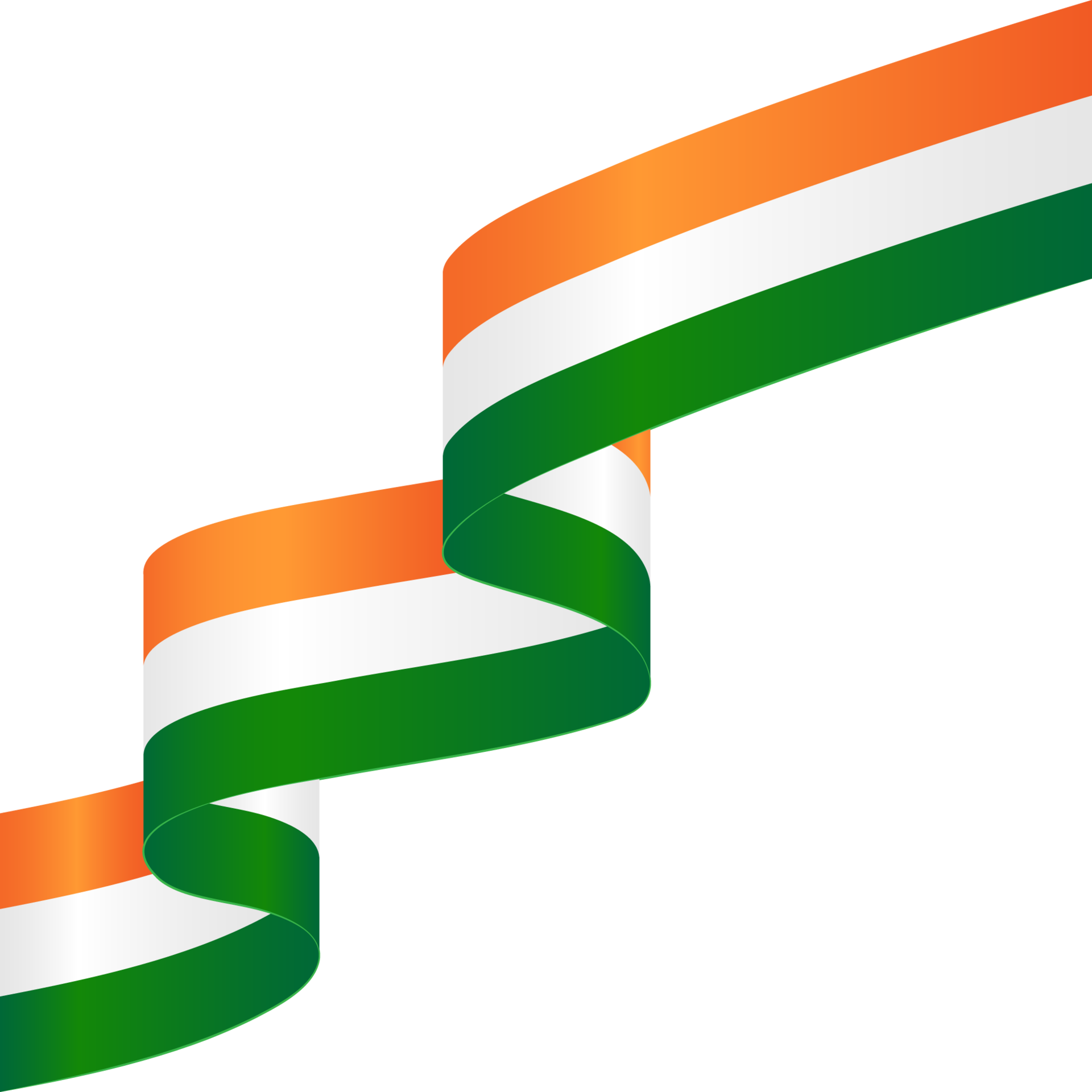 Free Shiny wavy ribbon with India's national flag color on transparent  background 14220751 PNG with Transparent Background