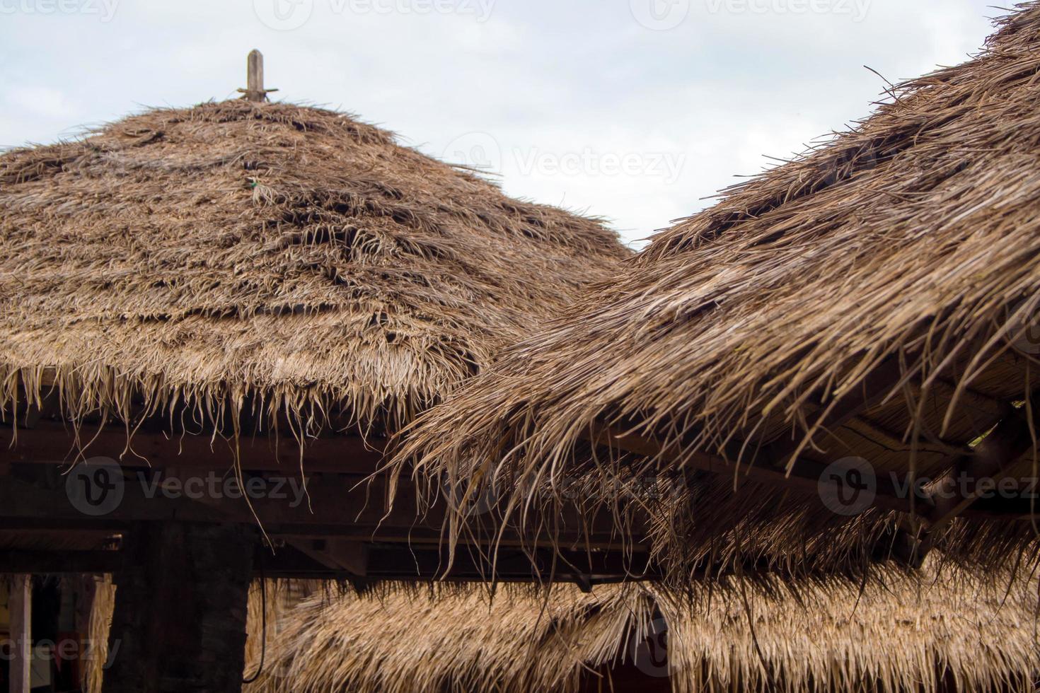 Roofs made from the blade of grass photo