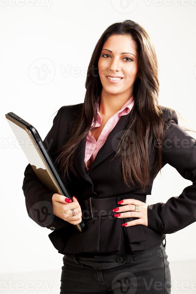 vista de mujer de negocios foto