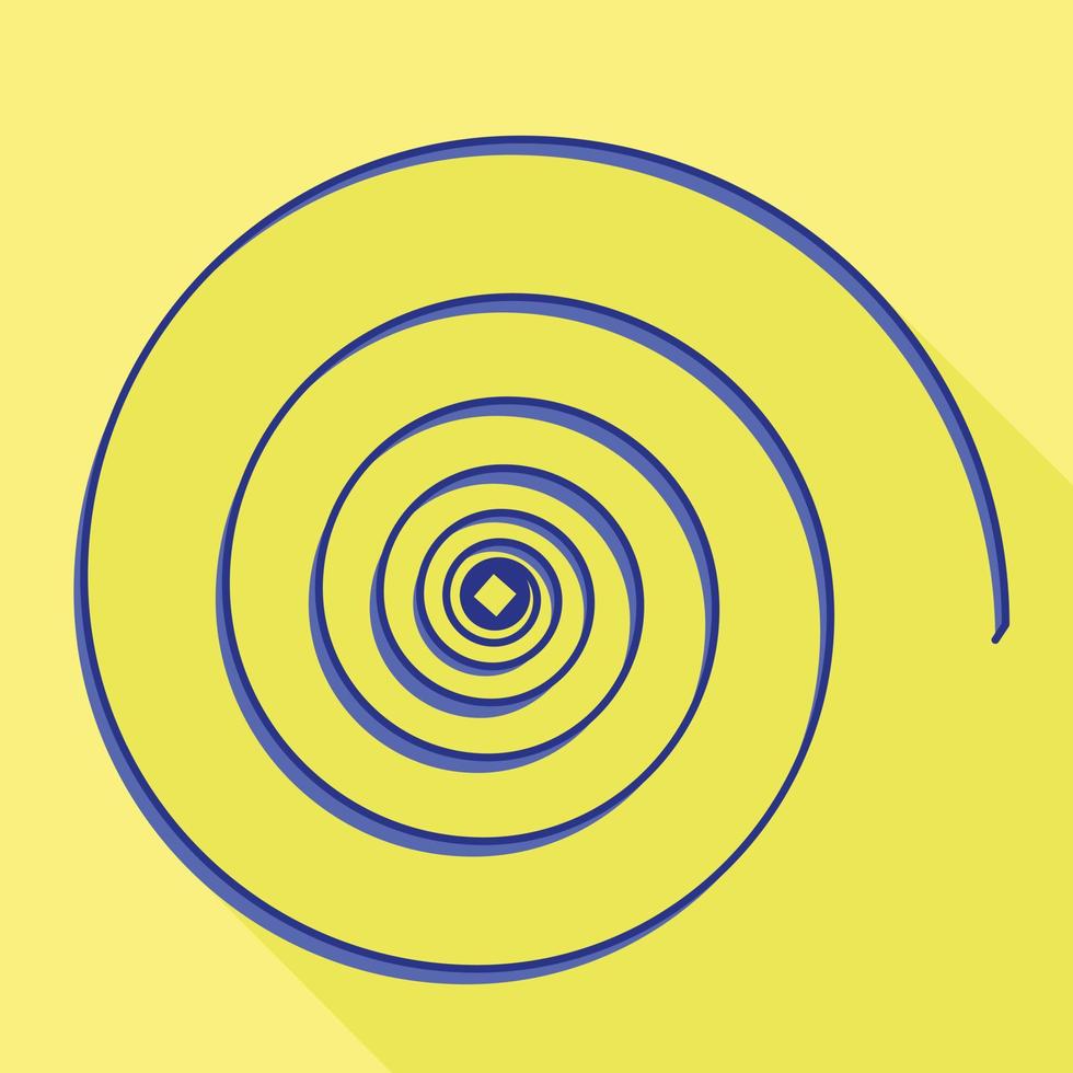 Metallic wire icon, flat style vector
