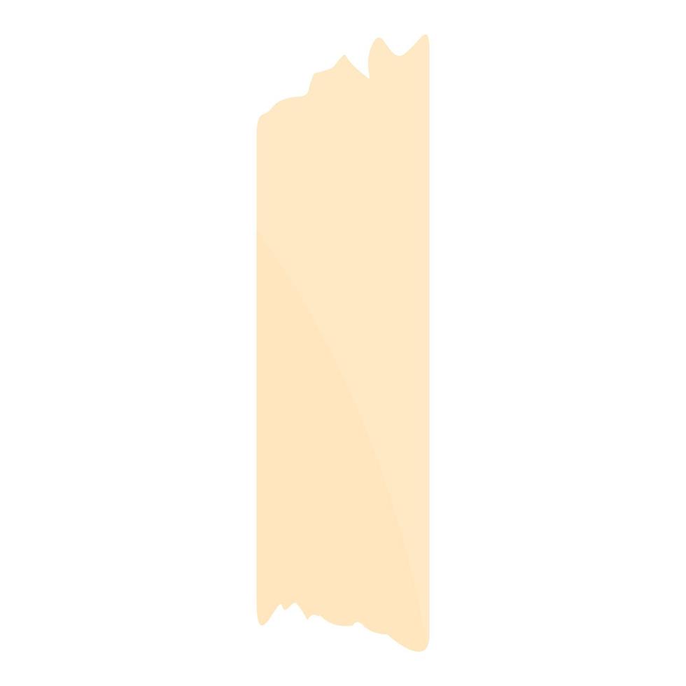Masking scotch tape icon, cartoon style vector