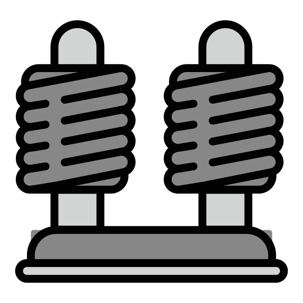 Coil stand icon, outline style vector