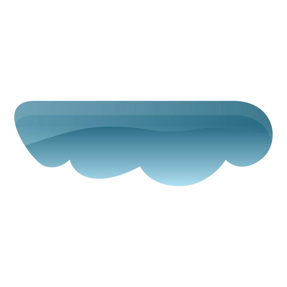 Rain cloud icon, cartoon style vector