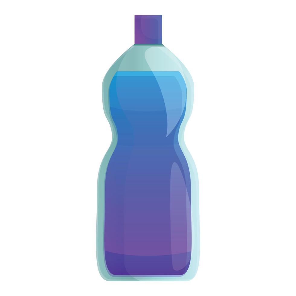 icono de limpiador de botellas de higiene, estilo de dibujos animados vector