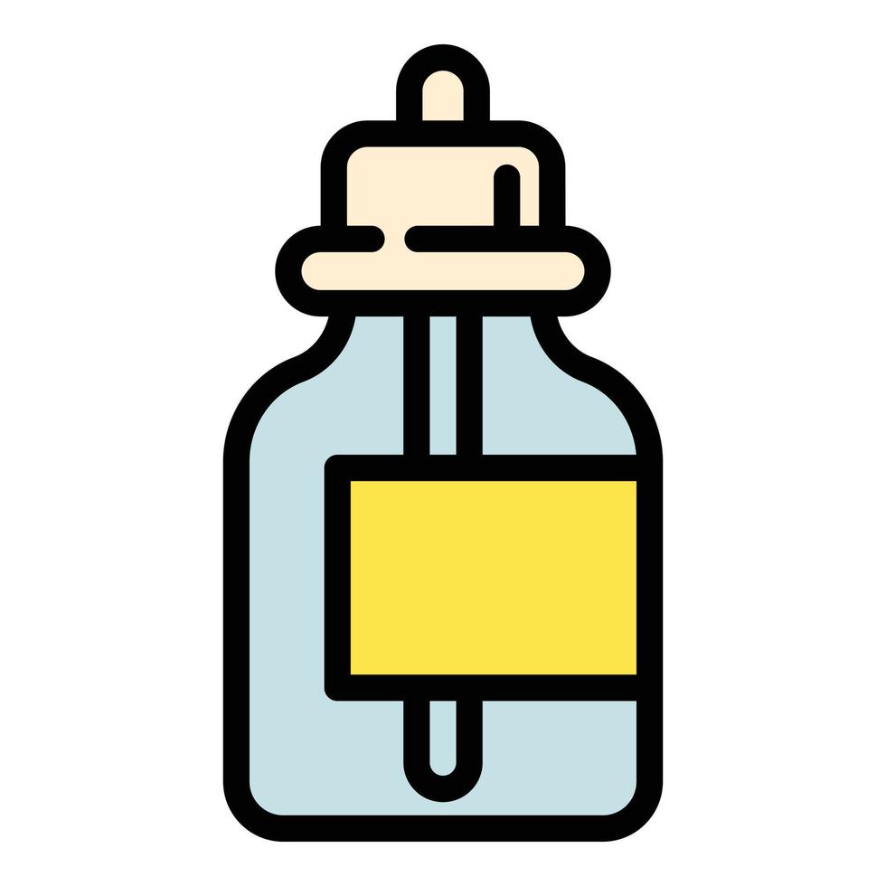 Toxic liquid e cigarette bottle icon, outline style vector