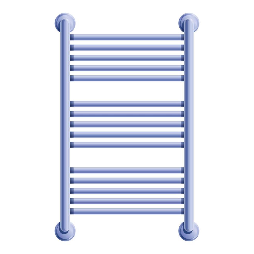 Cloth heated towel rail icon, cartoon style vector