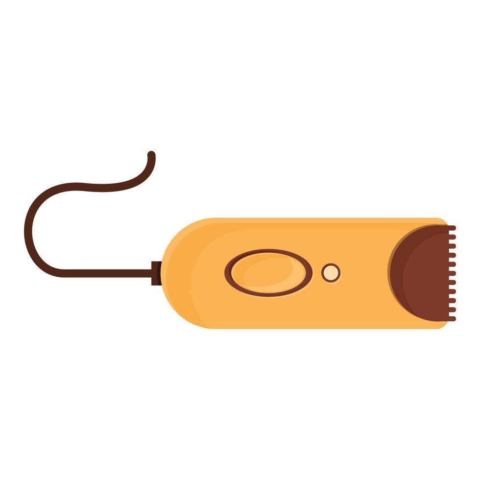 Groomer electric razor icon, cartoon style vector