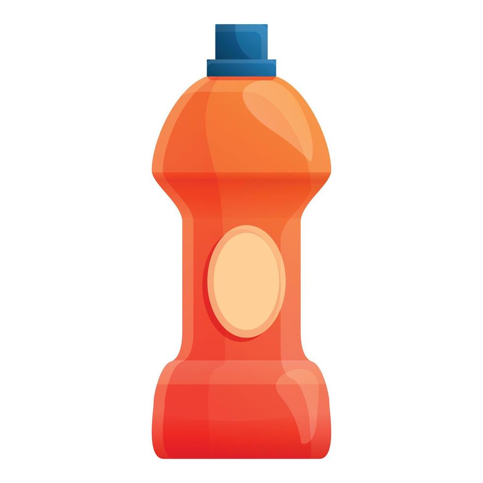 Detergent bottle icon, cartoon style vector