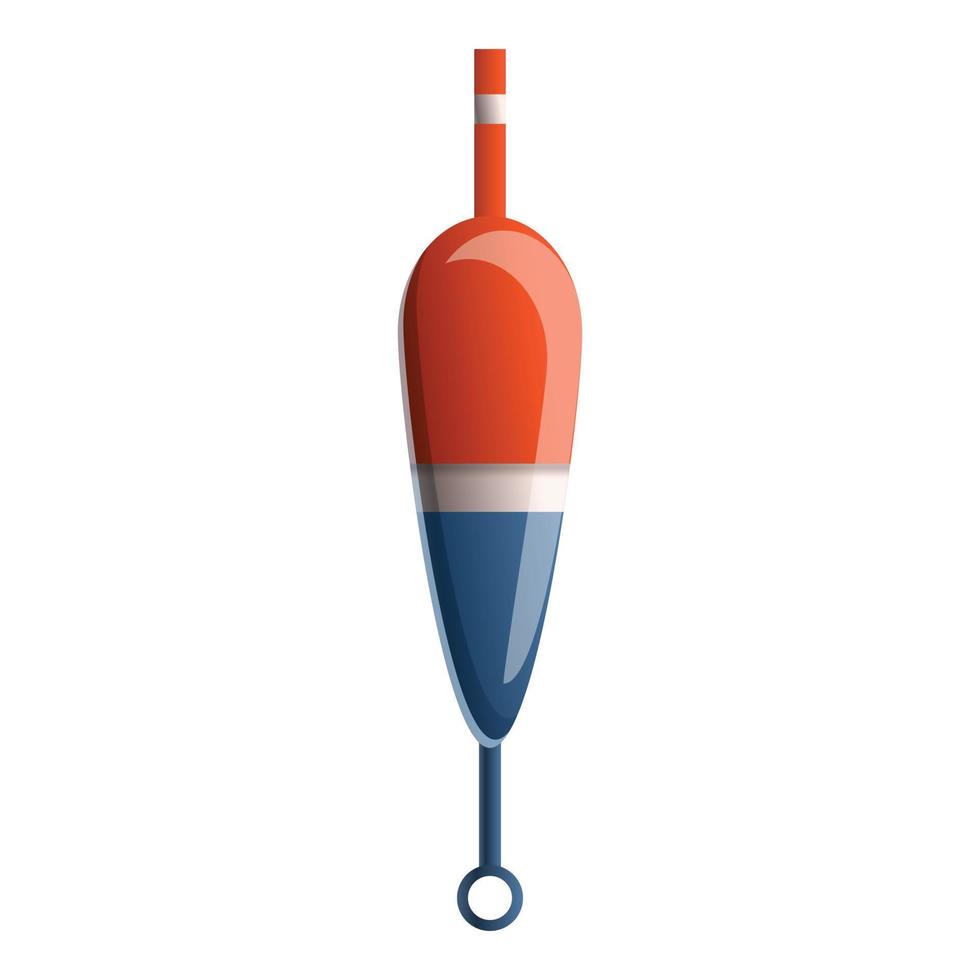 Bobber tool icon, cartoon style vector