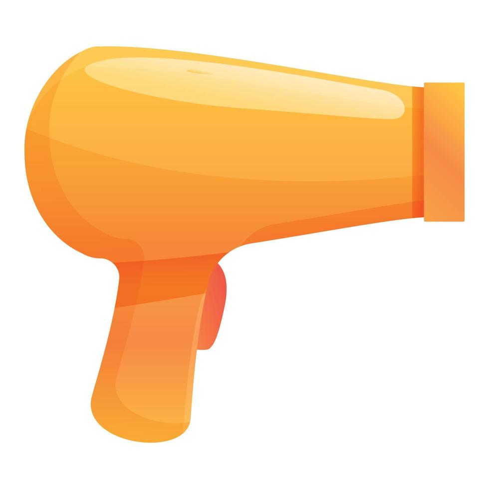 Hair dryer icon, cartoon style vector