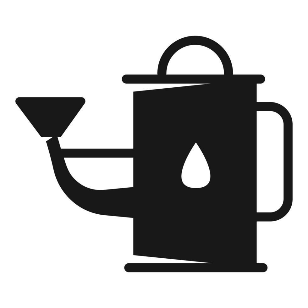 Watering can icon, simple style vector