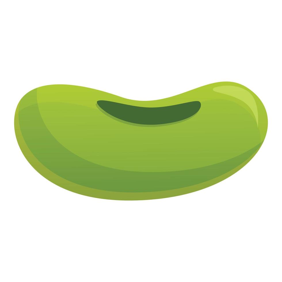 Mung bean icon, cartoon style vector