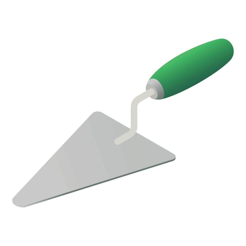 Trowel icon, isometric style vector