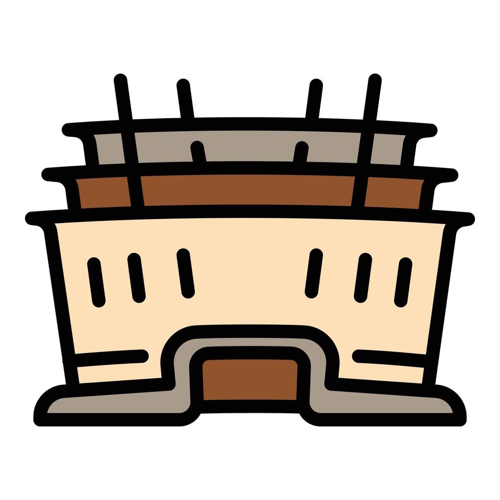 City sport arena icon, outline style vector