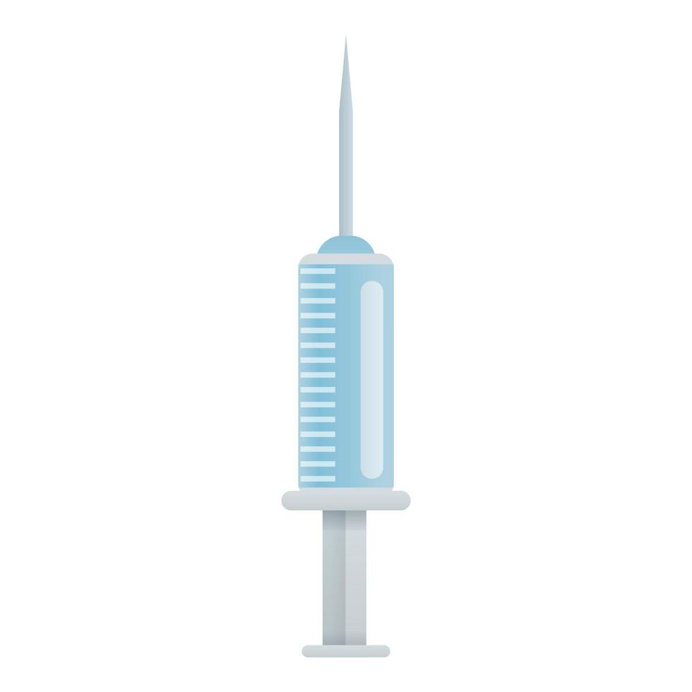 Survival syringe icon, cartoon style vector