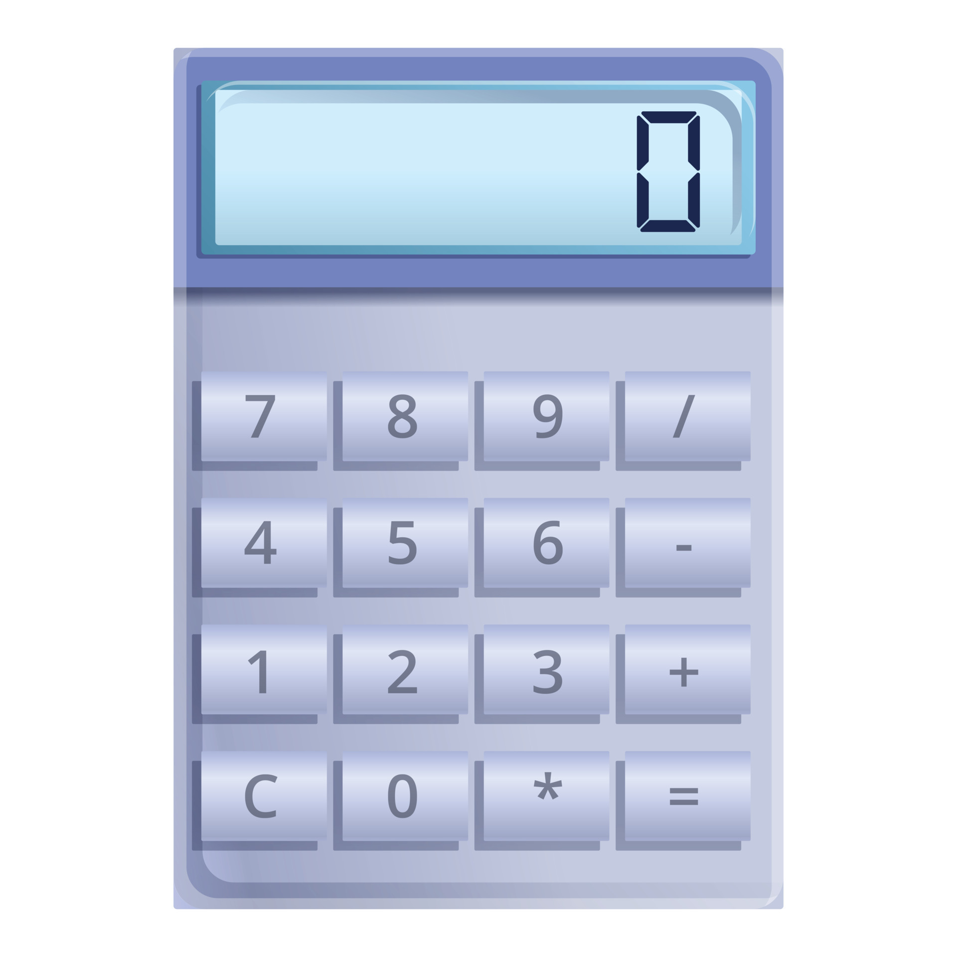 Button calculator icon, cartoon style 14221864 Vector Art at Vecteezy