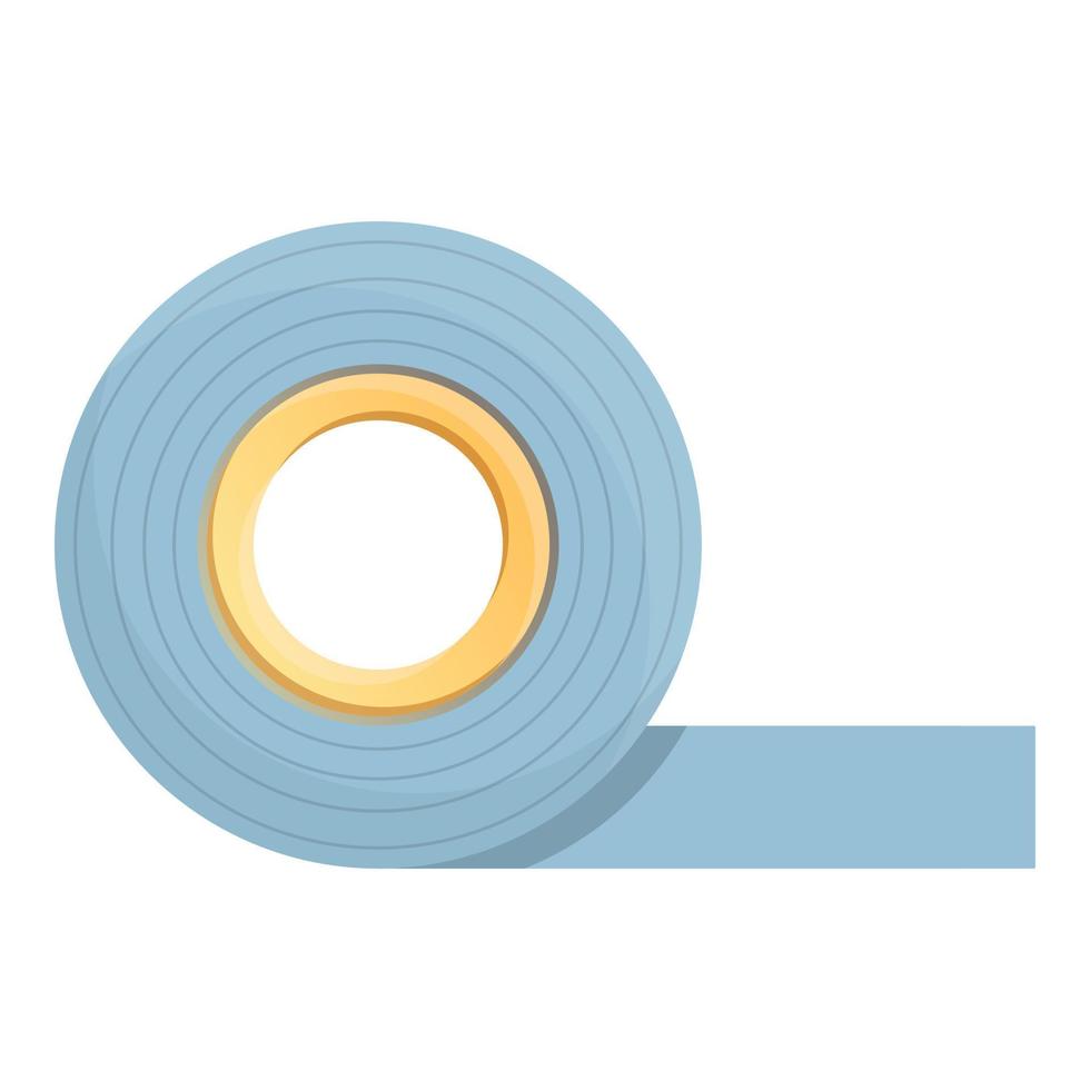 Scotch tape roll icon, cartoon style vector