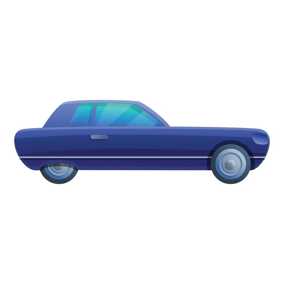 Old car icon, cartoon style vector