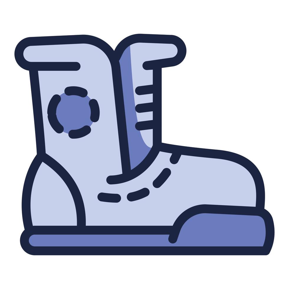 Ski boot icon, outline style vector