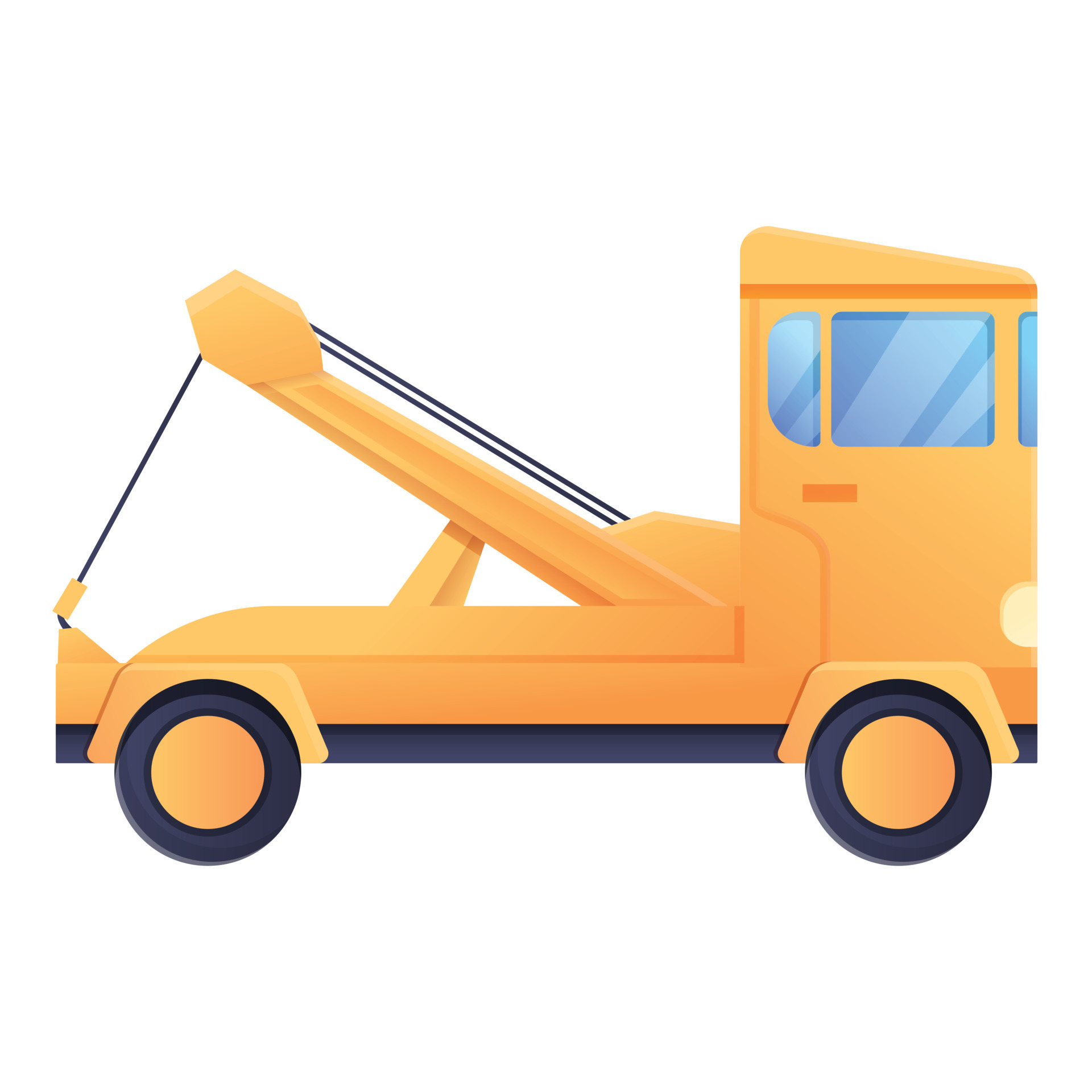 Crane tow truck icon, cartoon style 14222240 Vector Art at Vecteezy