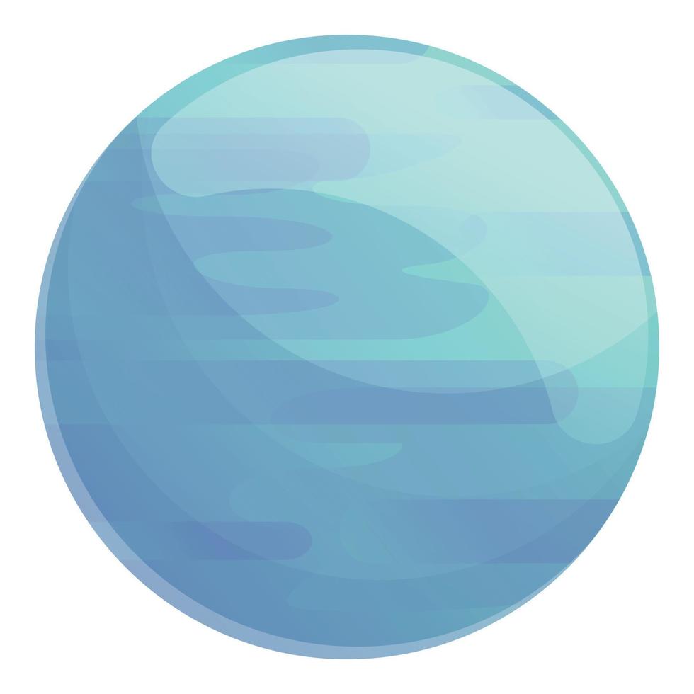 Blue planet icon, cartoon style vector