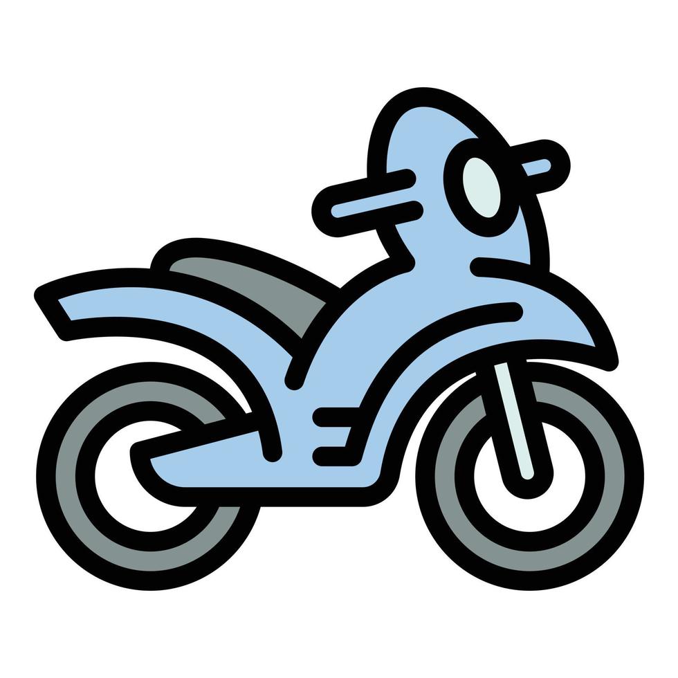 Kid bike icon, outline style vector