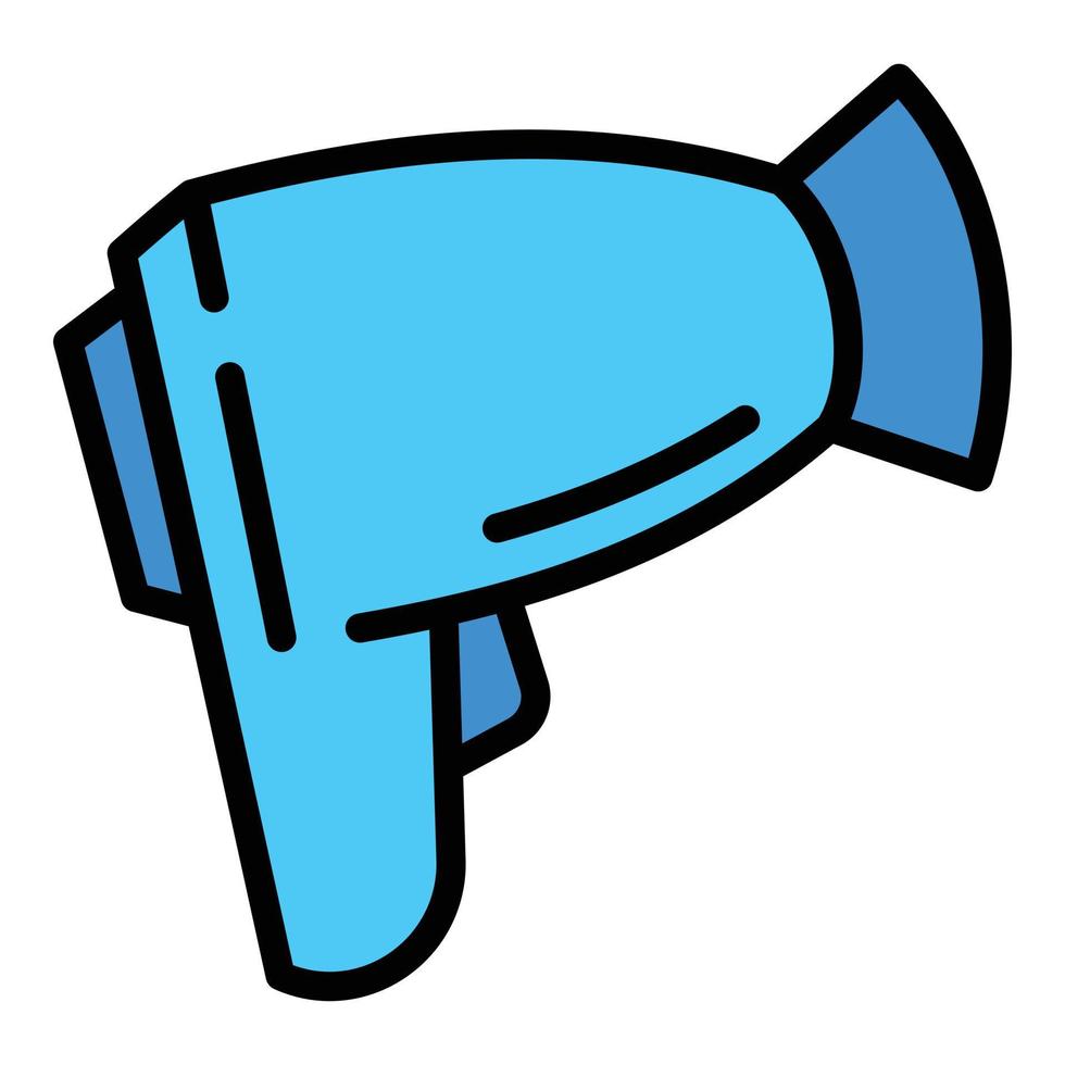 Home hair dryer icon, outline style vector