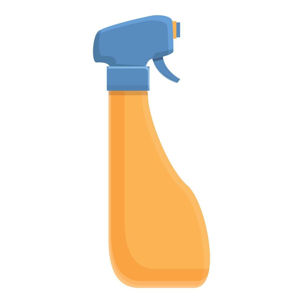Icono de botella de spray de peluquería, estilo de dibujos animados vector