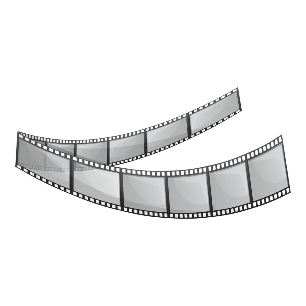 Digital filmstrip icon, cartoon style vector