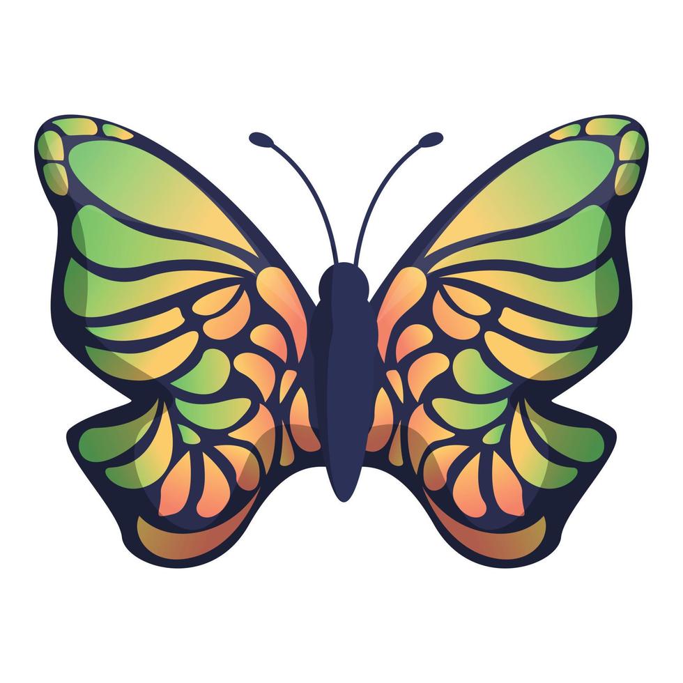 icono de mariposa de color degradado, estilo de dibujos animados 14222692  Vector en Vecteezy